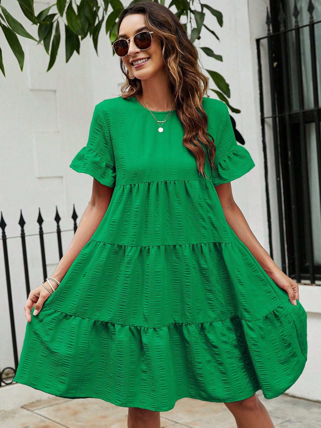 Ropa de Mujer, Ropa de Mujer, Vestidos de mujer, Vestidos cortos de mujer, Colección de trajes de mujer, Verde