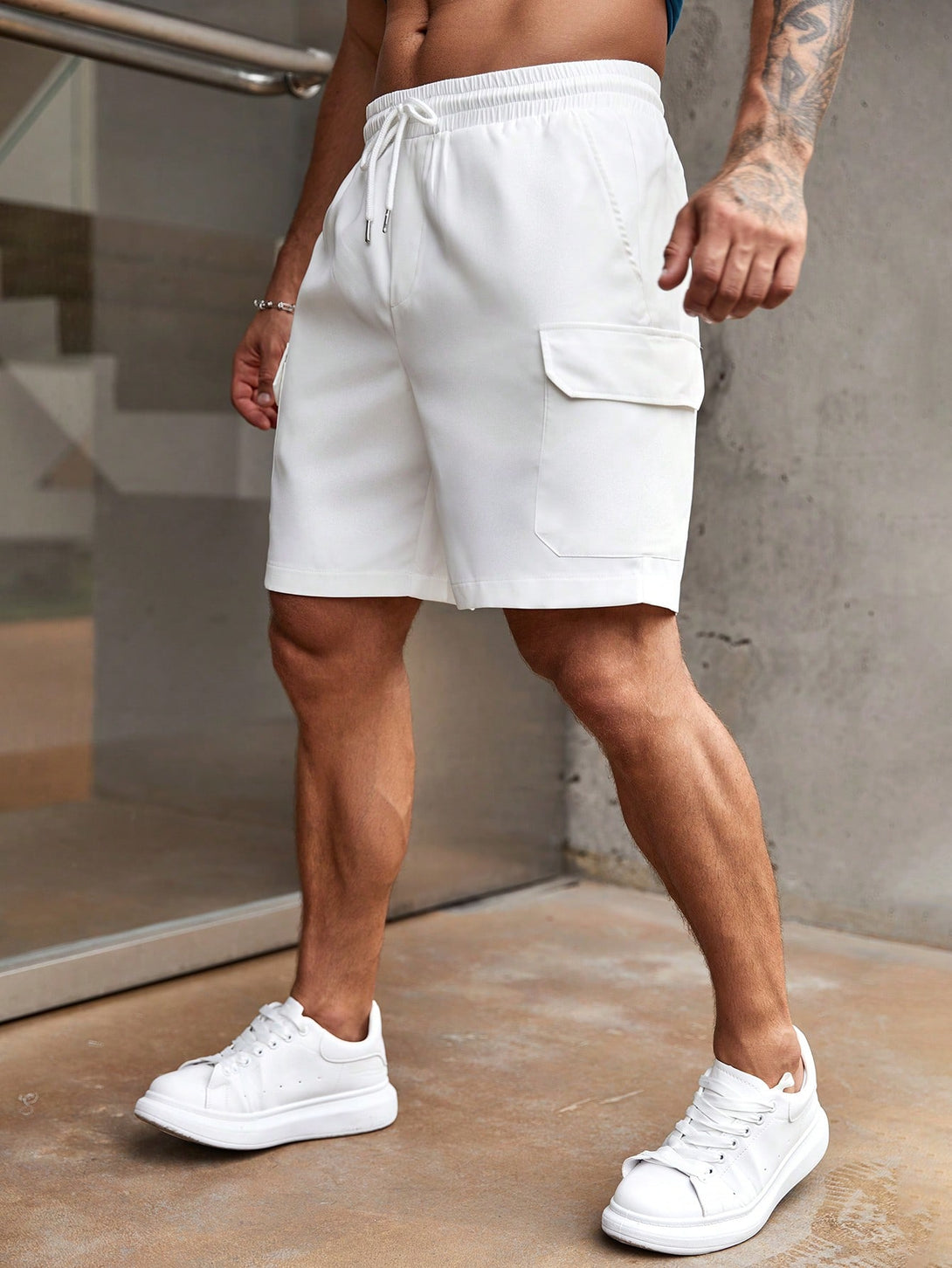 Hombres, Ropa de hombre, Bottoms de hombres, Pantalones cortos para hombre, OUTFITS LOOKBOOK, 16421459, Blanco