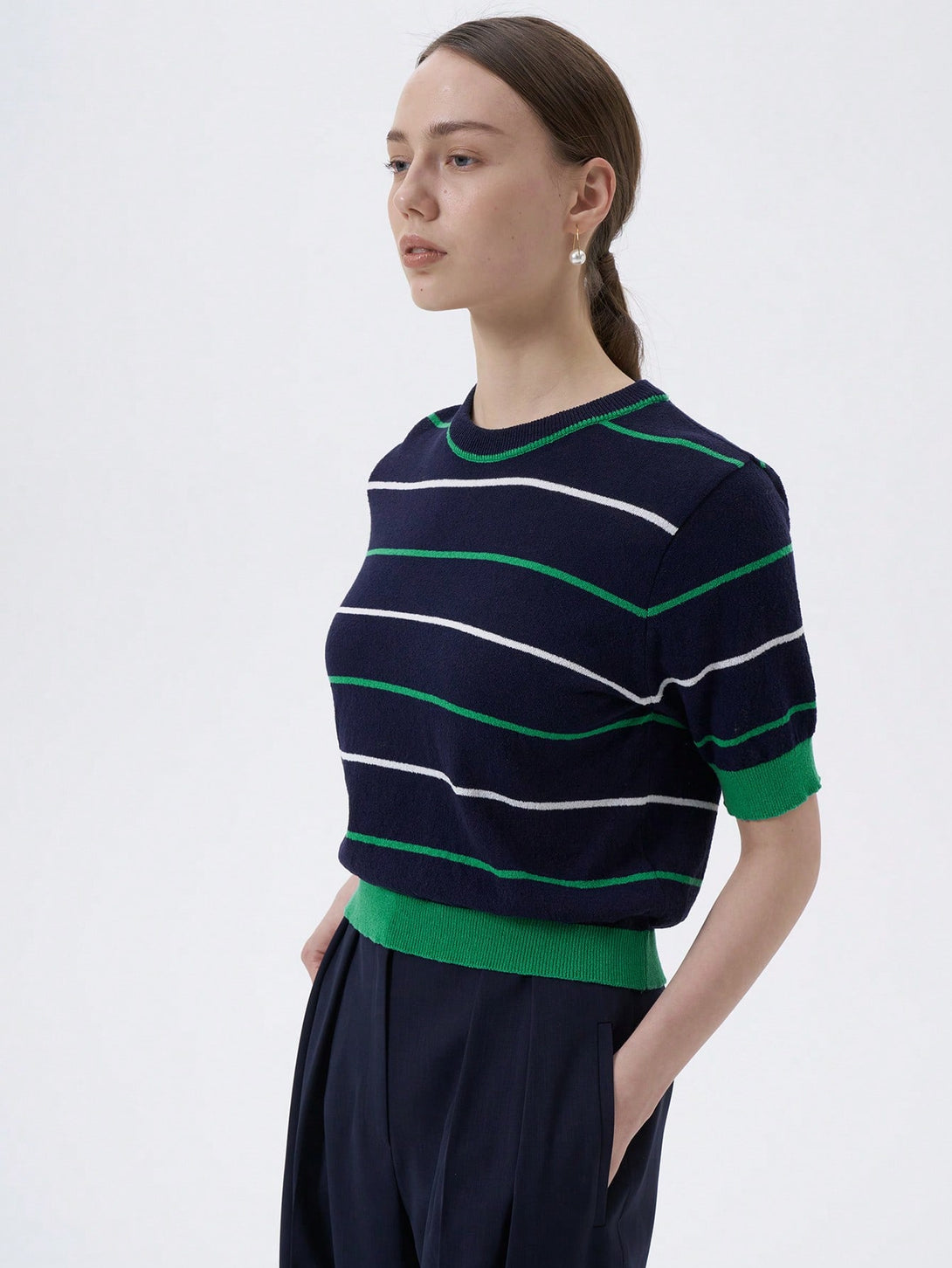 Ropa de Mujer, Tejido de Punto de Mujer, Tops de Punto para Mujer, 16480204, Negro