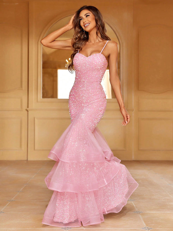 Ropa de Mujer, Bodas & Eventos, Ropa de Fiesta de Mujer, Vestidos formales y de noche para mujer, , Rosa