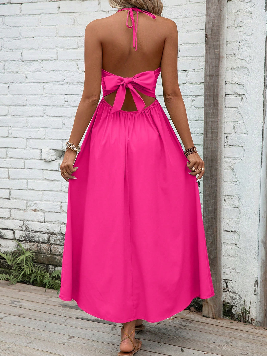 Ropa de Mujer, Ropa de Mujer, Vestidos de mujer, Vestidos midi para mujer, Colección de trajes de mujer, Rosa Fucsia