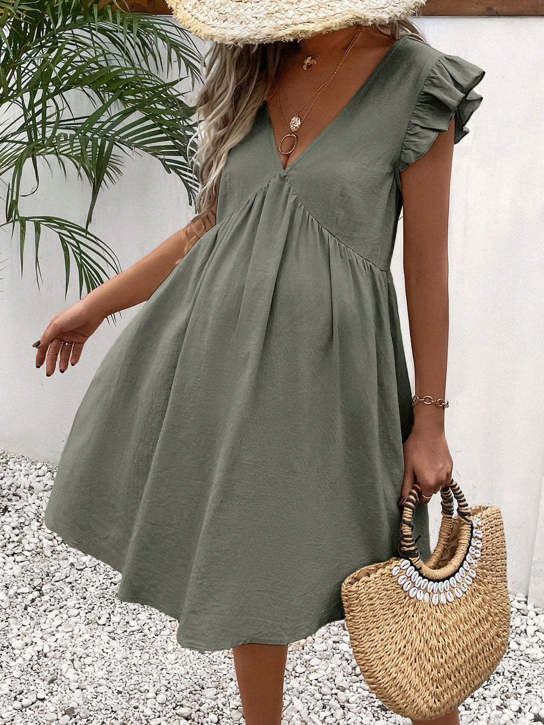 Ropa de Mujer, Ropa Premamá, Vestidos premamá, Verde militar