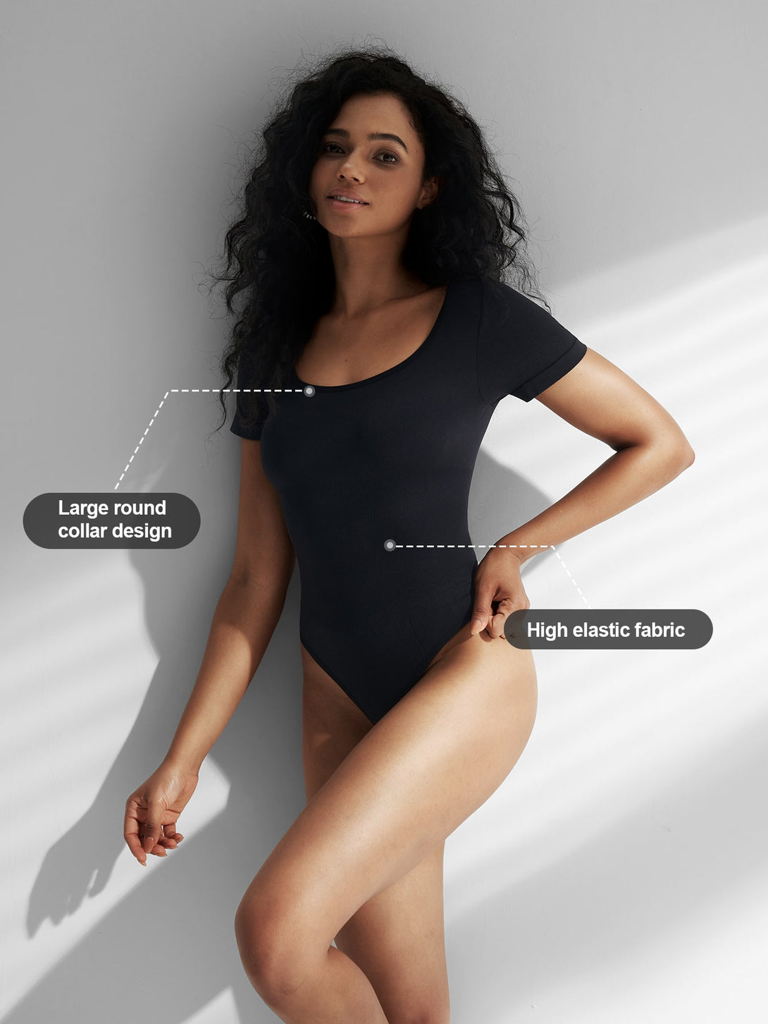 Ropa Interior y Ropa de Dormir, Shapewear para Mujer, Bodys Shapewear para Mujer, Negro