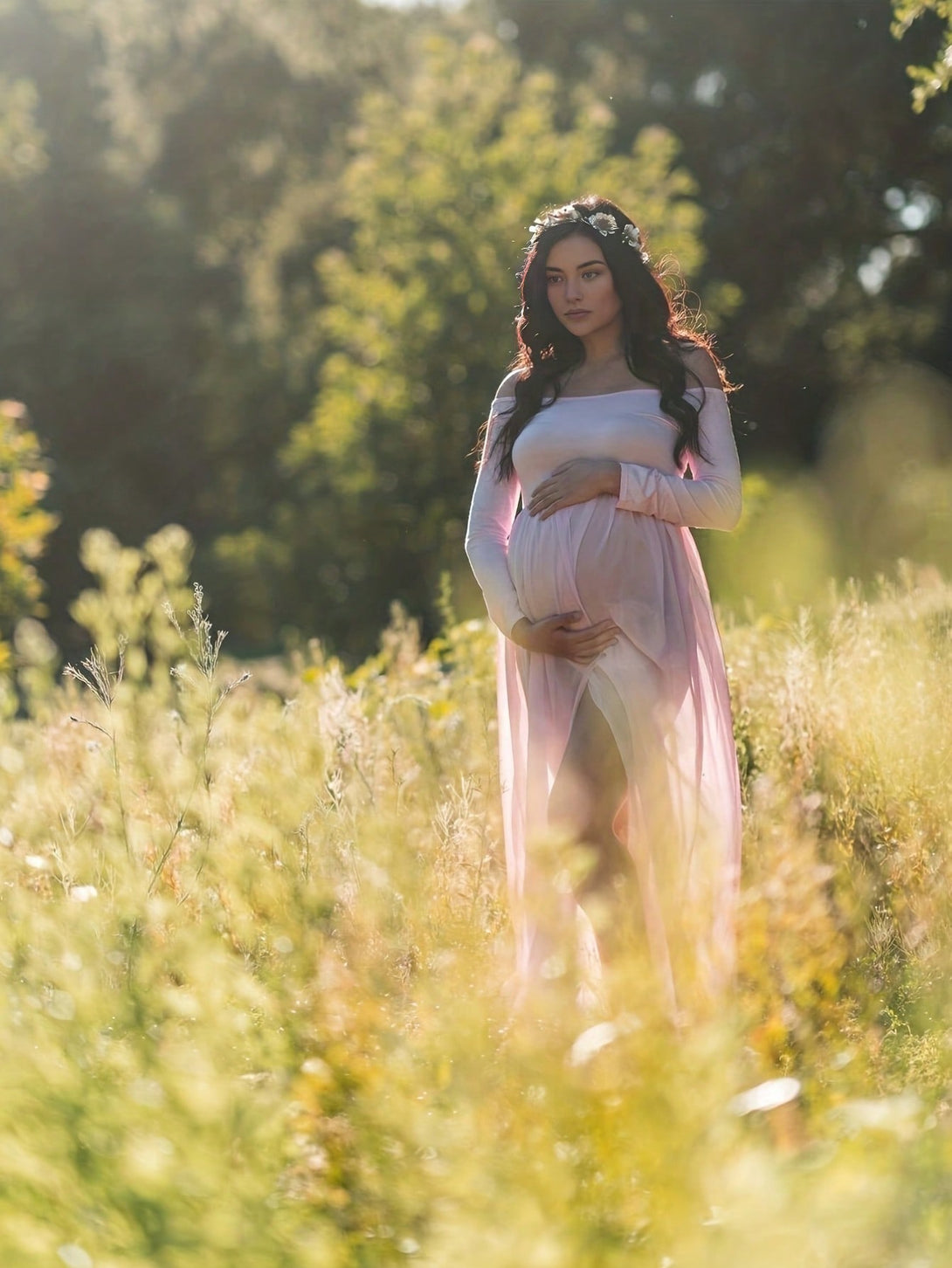 Ropa de Mujer, Ropa Premamá, Fiesta de maternidad y ropa especial, Ropa para sesión de fotos de maternidad, , 18054761, Rosa