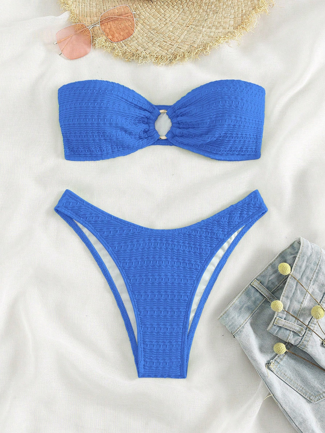 Ropa de Mujer, Ropa de Playa para Mujer, Sets de Bikini para Mujer, 18187598, Azul