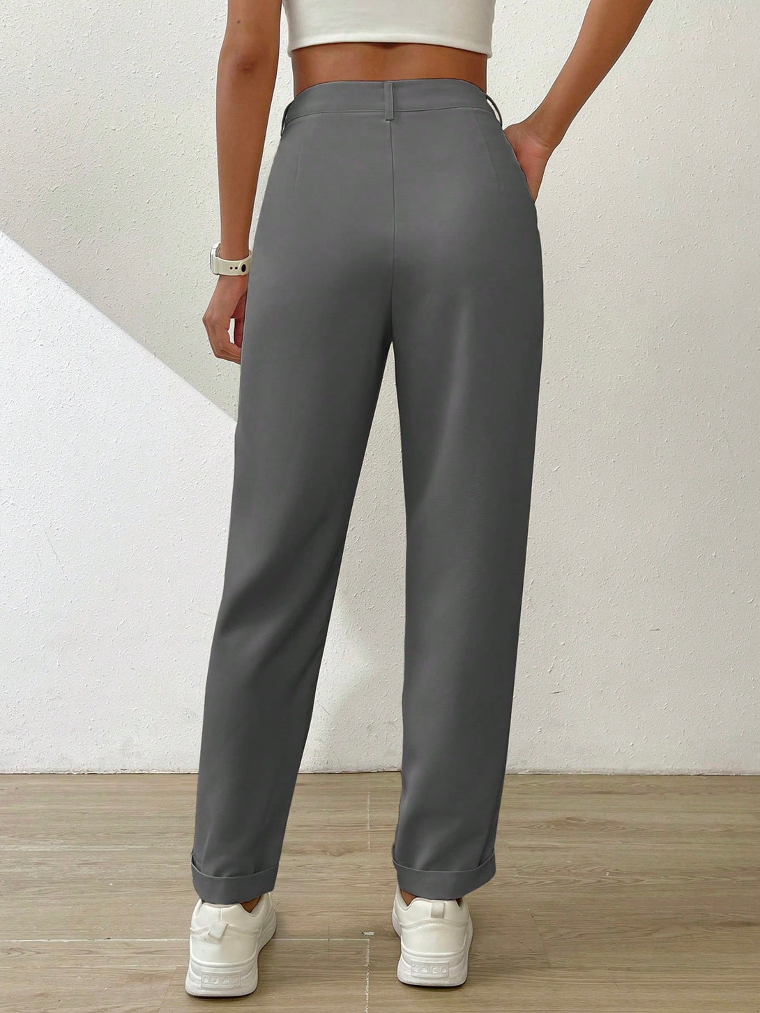 Ropa de Mujer, Ropa de Mujer, Bottoms de Mujer, Pantalones de Mujer, Colección de trajes de mujer, Gris