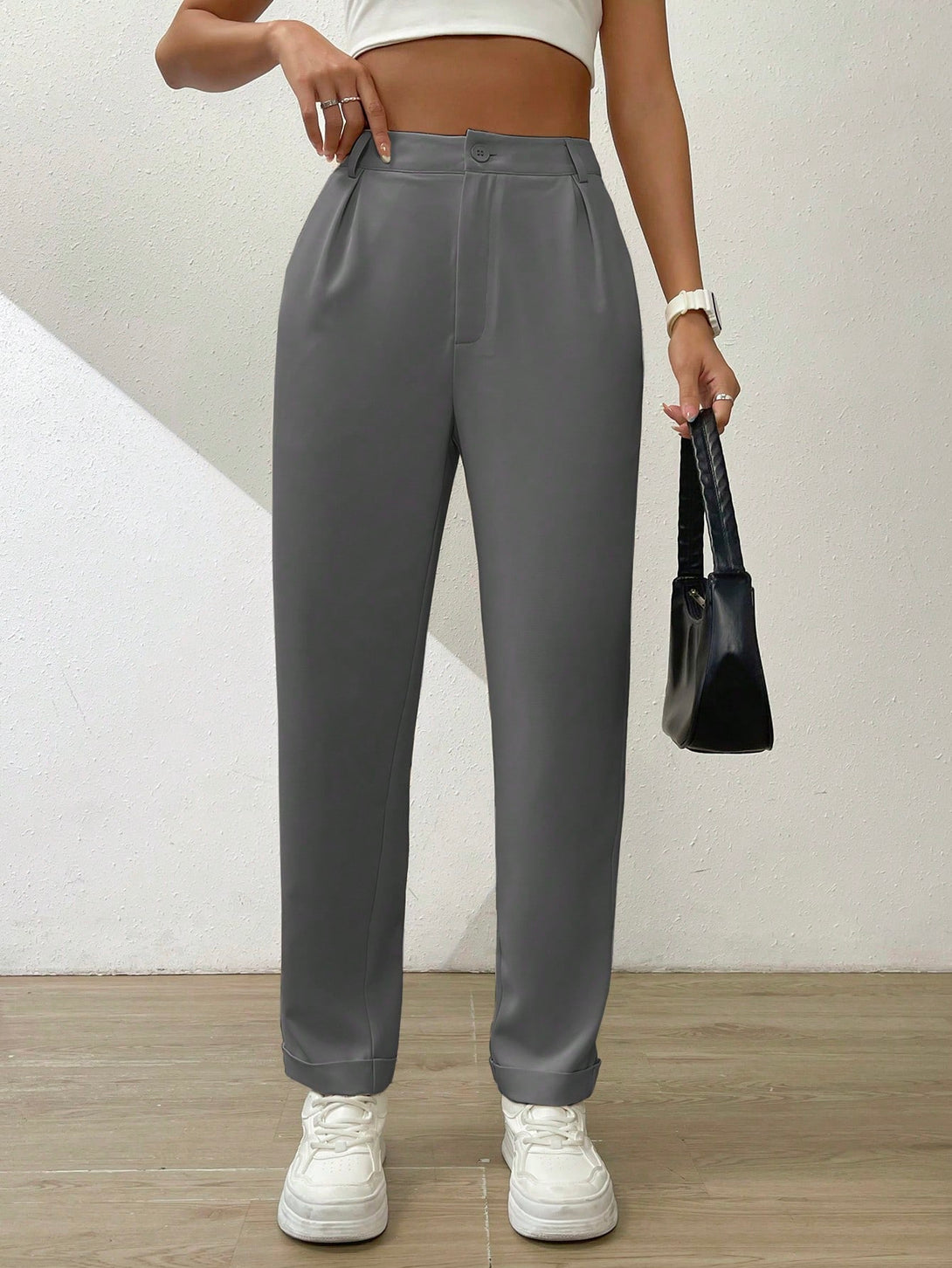 Ropa de Mujer, Ropa de Mujer, Bottoms de Mujer, Pantalones de Mujer, Colección de trajes de mujer, Gris