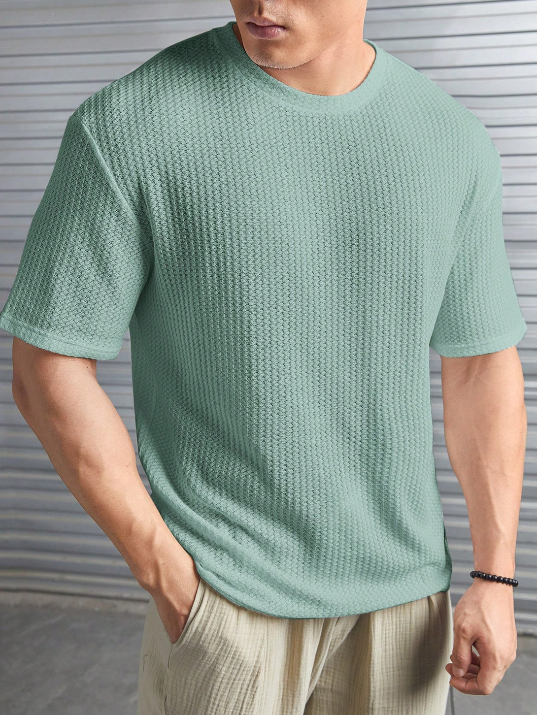 Hombres, Ropa de hombre, Tops para Hombre, Camisetas de hombre, 18753283, verde menta