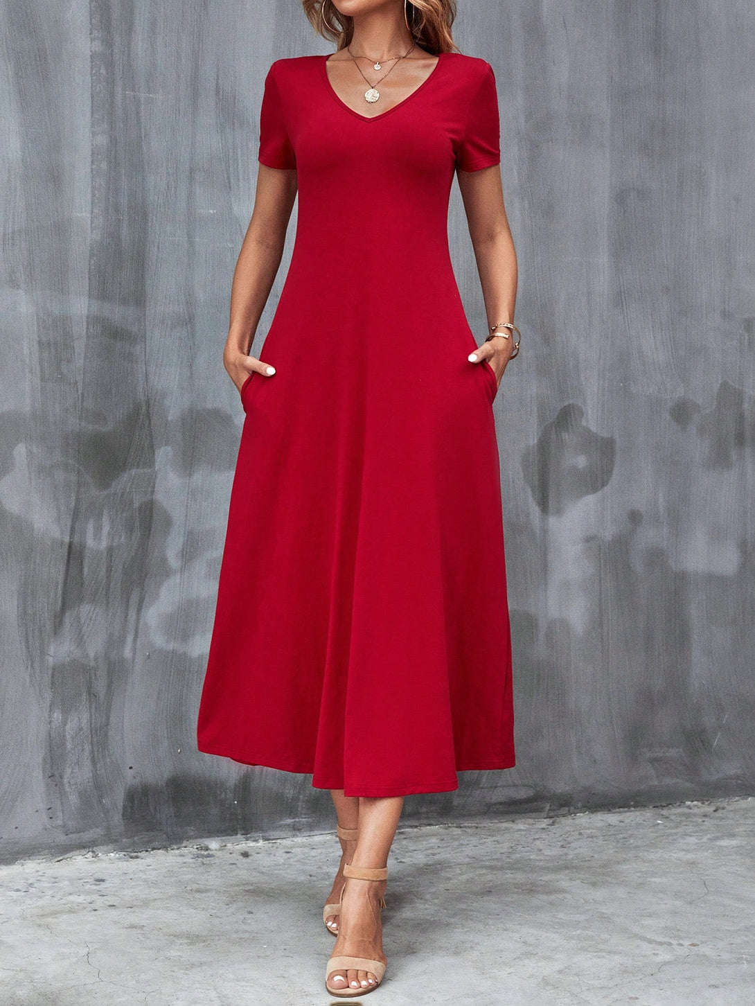 Ropa de Mujer, Ropa de Mujer, Vestidos de mujer, Vestidos largos de mujer, Colección de trajes de mujer, Rojo