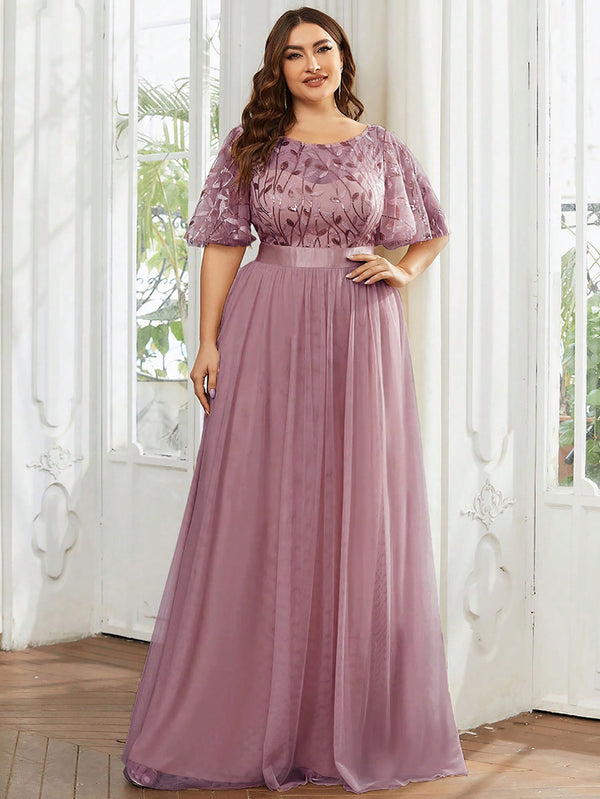 Ropa de Mujer, Bodas & Eventos, Boda Mujer Plus, Vestidos de Dama de Honor en Tallas Grandes, , Rosa vieja