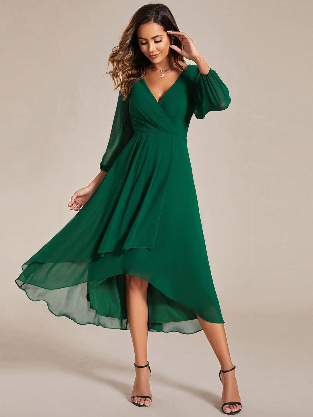 Ropa de Mujer, Bodas & Eventos, Boda Mujer, Vestidos de Dama de Honor, , Verde Oscuro