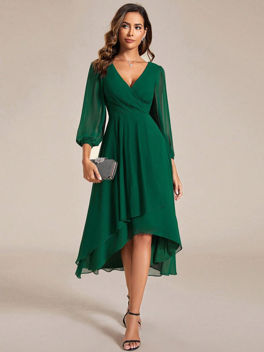 Ropa de Mujer, Bodas & Eventos, Boda Mujer, Vestidos de Dama de Honor, , Verde Oscuro