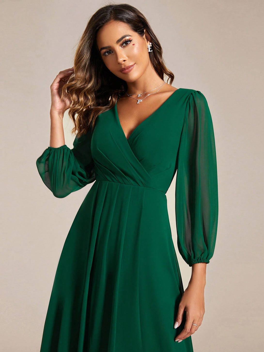 Ropa de Mujer, Bodas & Eventos, Boda Mujer, Vestidos de Dama de Honor, , Verde Oscuro