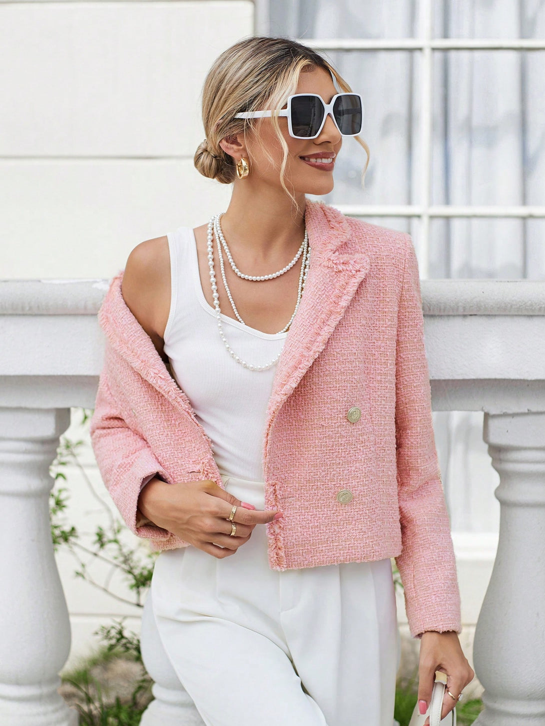 Ropa de Mujer, Trajes de Mujer, Blazers de Mujer, Colección de trajes de mujer, 20487301, Rosa