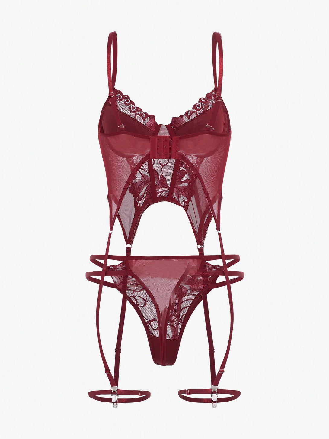 Ropa Interior y Ropa de Dormir, Ropa Interior & Disfraces Sexy de Mujer, Lencería Sexy para Mujeres, Bustiers y Corsés Sexy de Mujer, 11649236, Burdeos