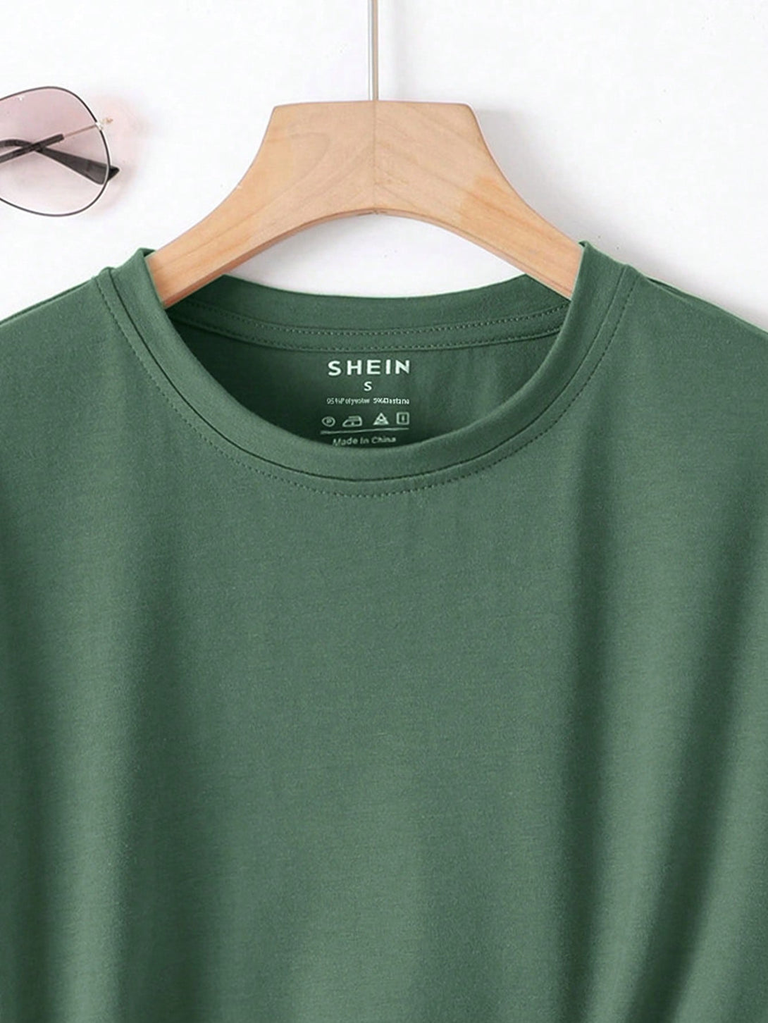 Ropa de Mujer, Ropa de Mujer, Tops & Blusas & Camisetas de Mujer, Camisetas de Mujer, Verde Oscuro