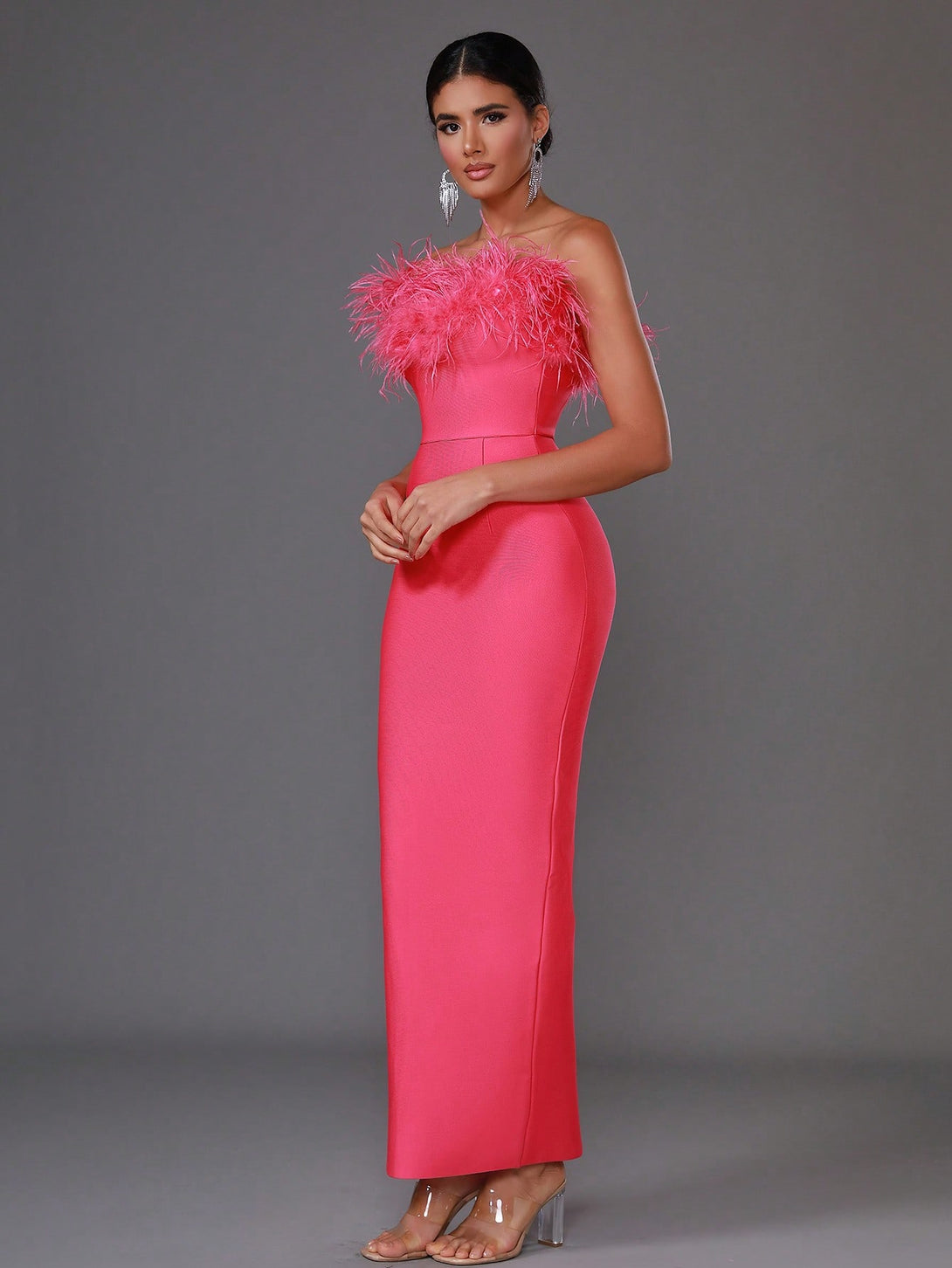 Ropa de Mujer, Bodas & Eventos, Ropa de Fiesta de Mujer, Vestidos formales y de noche para mujer, Colección de trajes de mujer, Rosa Fucsia