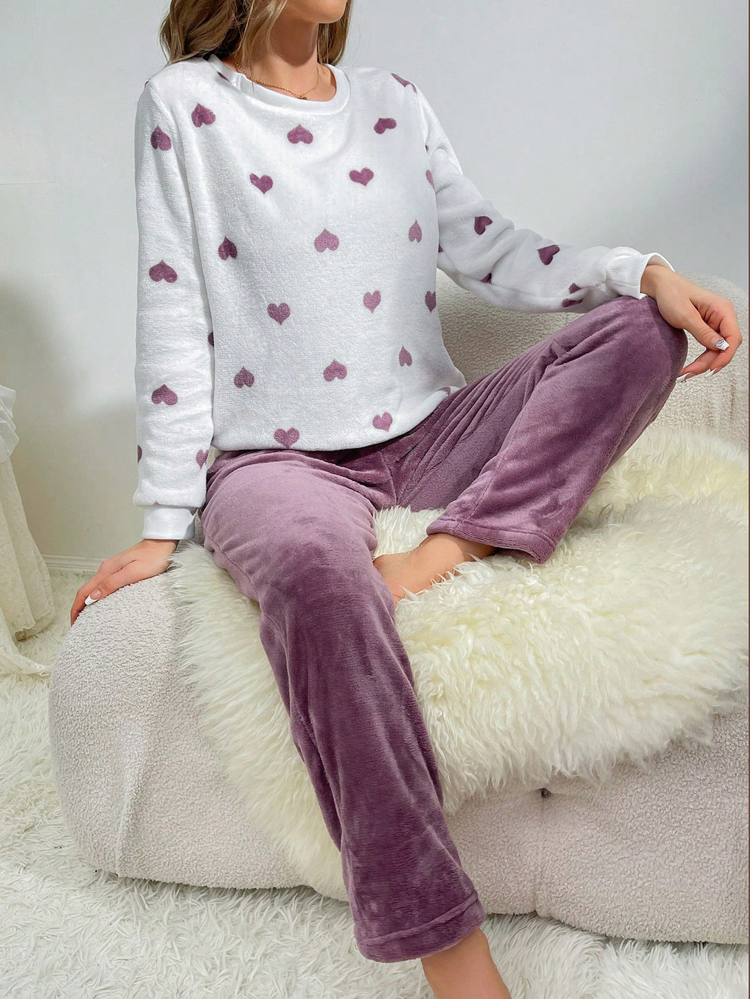 Ropa Interior y Ropa de Dormir, Pijama & Ropa de Descanso de Mujer, Ropa de Dormir para Mujeres, Sets de Pijamas de Mujer, 21029742, Morado