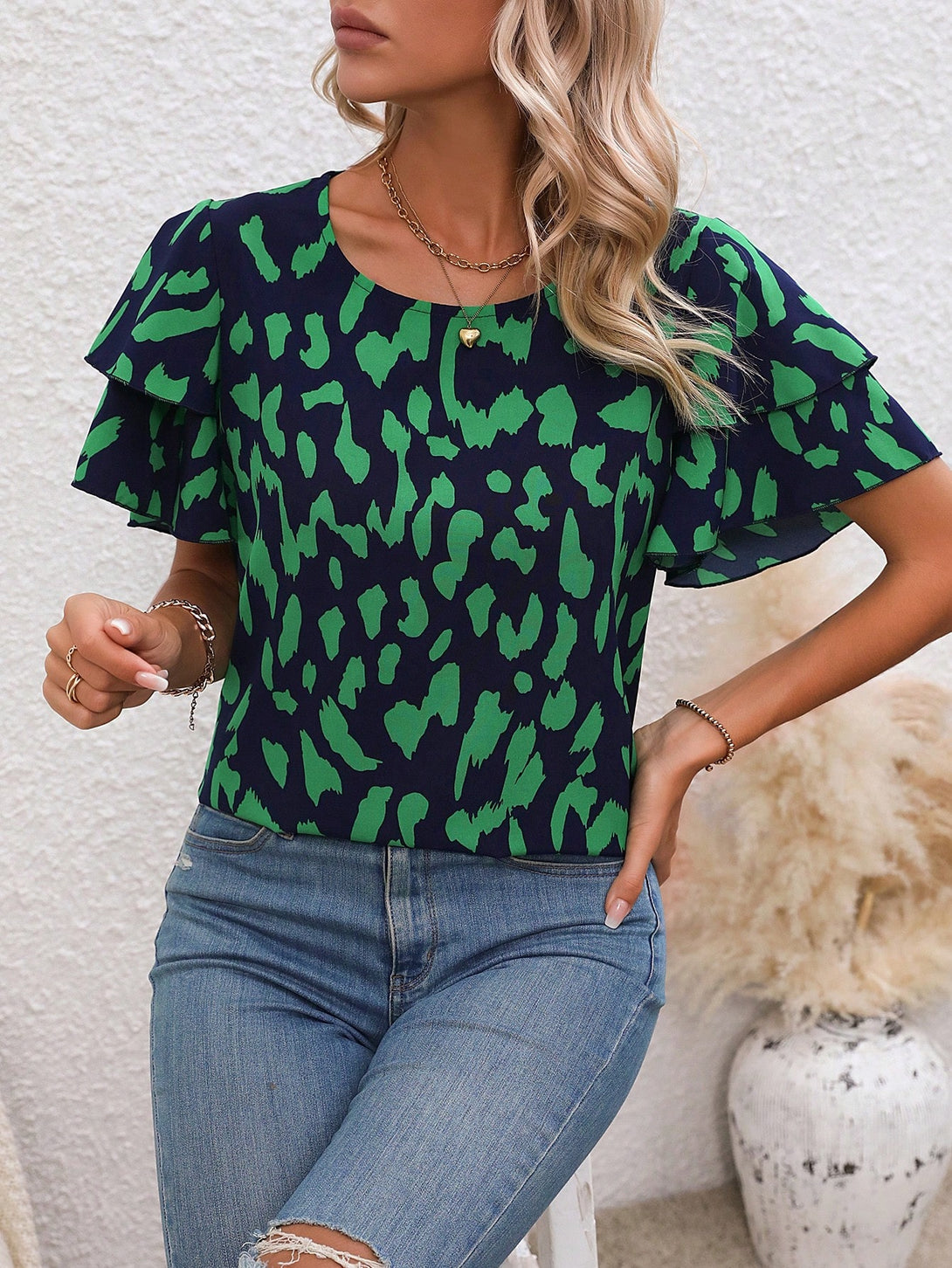 Ropa de Mujer, Ropa de Mujer, Tops & Blusas & Camisetas de Mujer, Blusas de Mujer, Verde