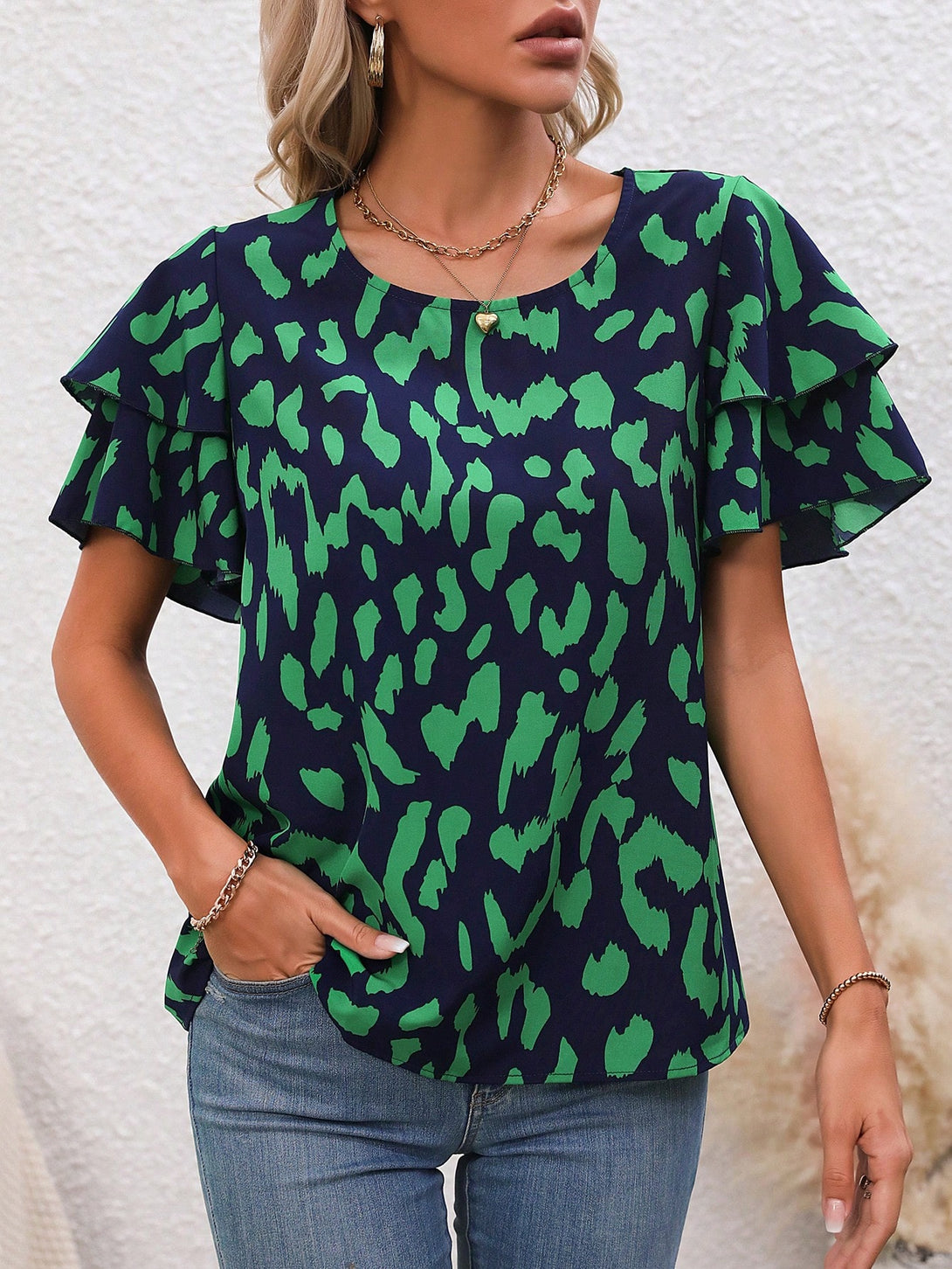 Ropa de Mujer, Ropa de Mujer, Tops & Blusas & Camisetas de Mujer, Blusas de Mujer, Verde