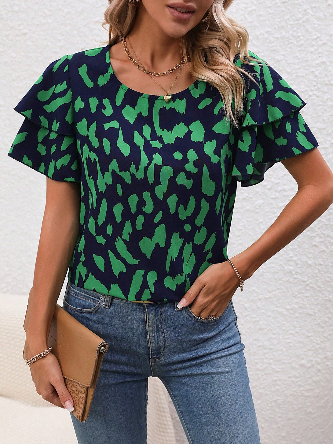 Ropa de Mujer, Ropa de Mujer, Tops & Blusas & Camisetas de Mujer, Blusas de Mujer, Verde