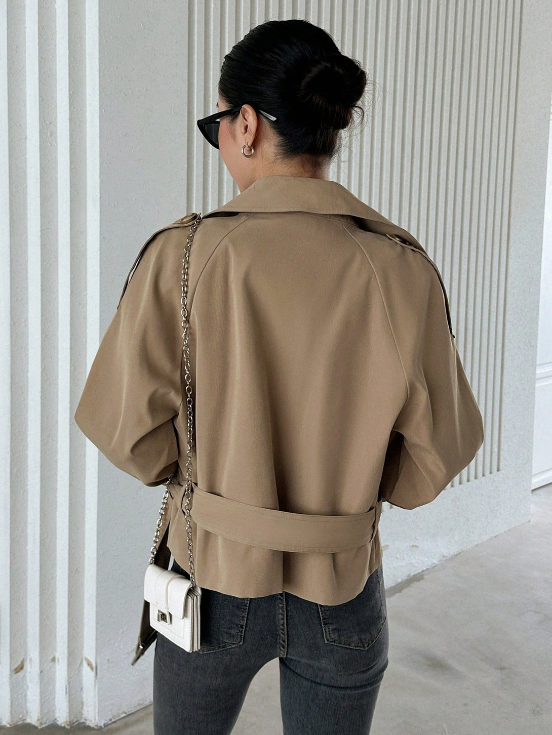 Ropa de Mujer, Ropa de Exterior para Mujer, Gabardinas para Mujer, 21362024, Camel