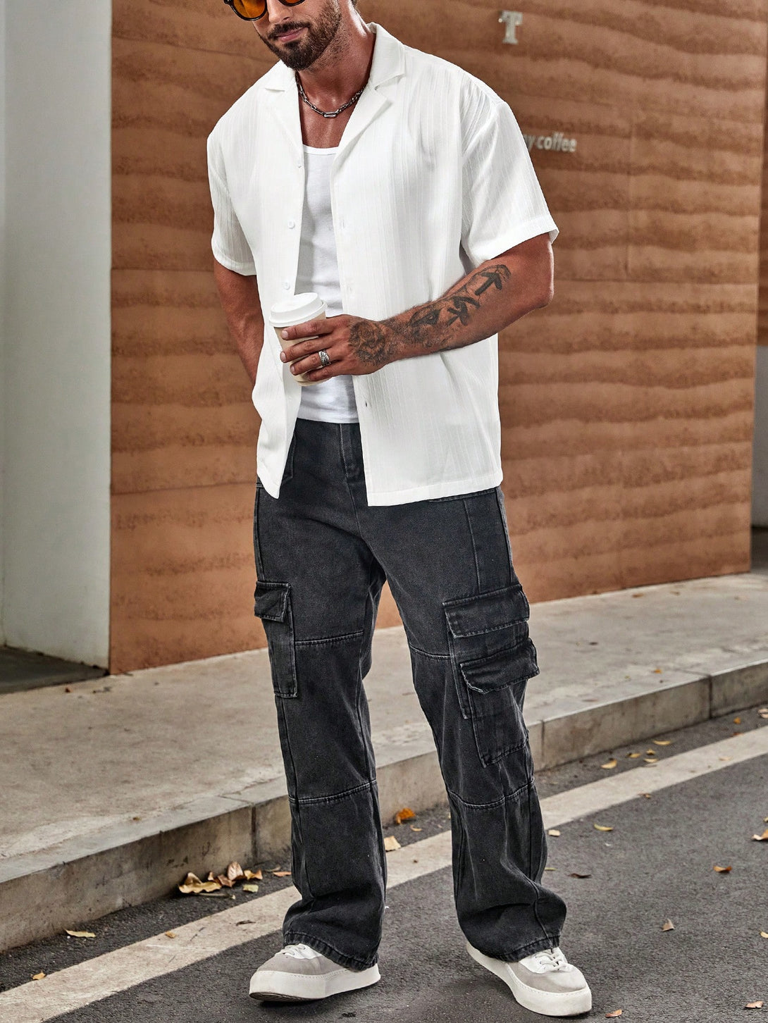 Hombres, Ropa de hombre, Tops para Hombre, Camisas  para hombre, OUTFITS LOOKBOOK, 21196743, Blanco