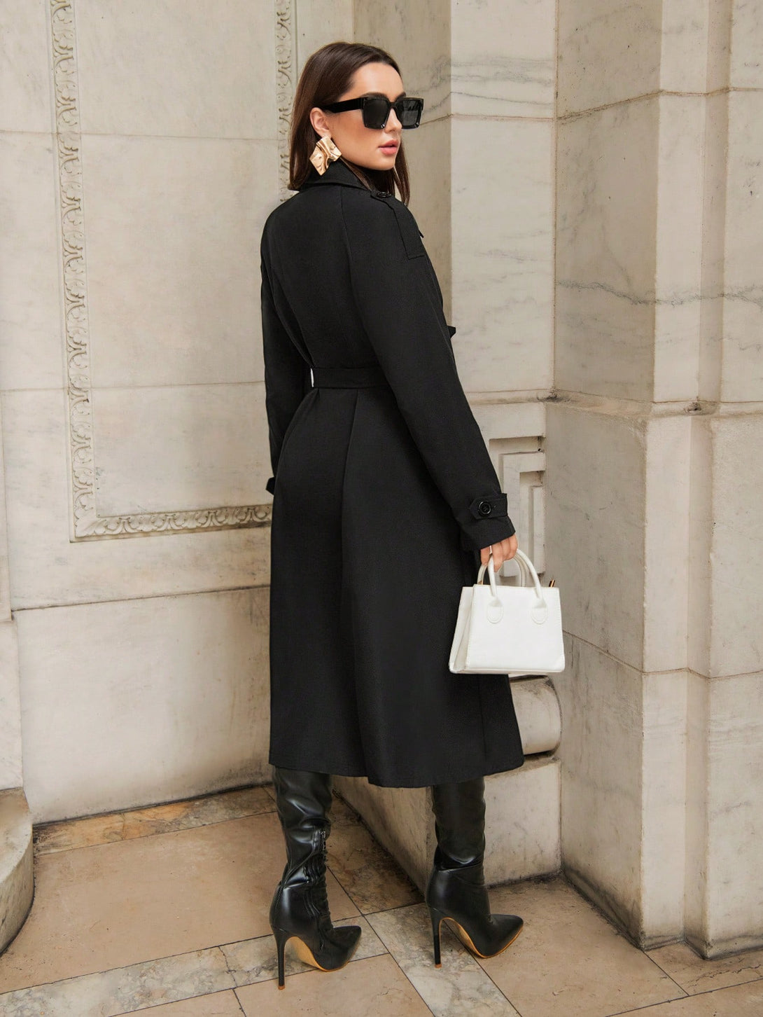 Ropa de Mujer, Ropa de Exterior para Mujer, Gabardinas para Mujer, 21612099, Negro