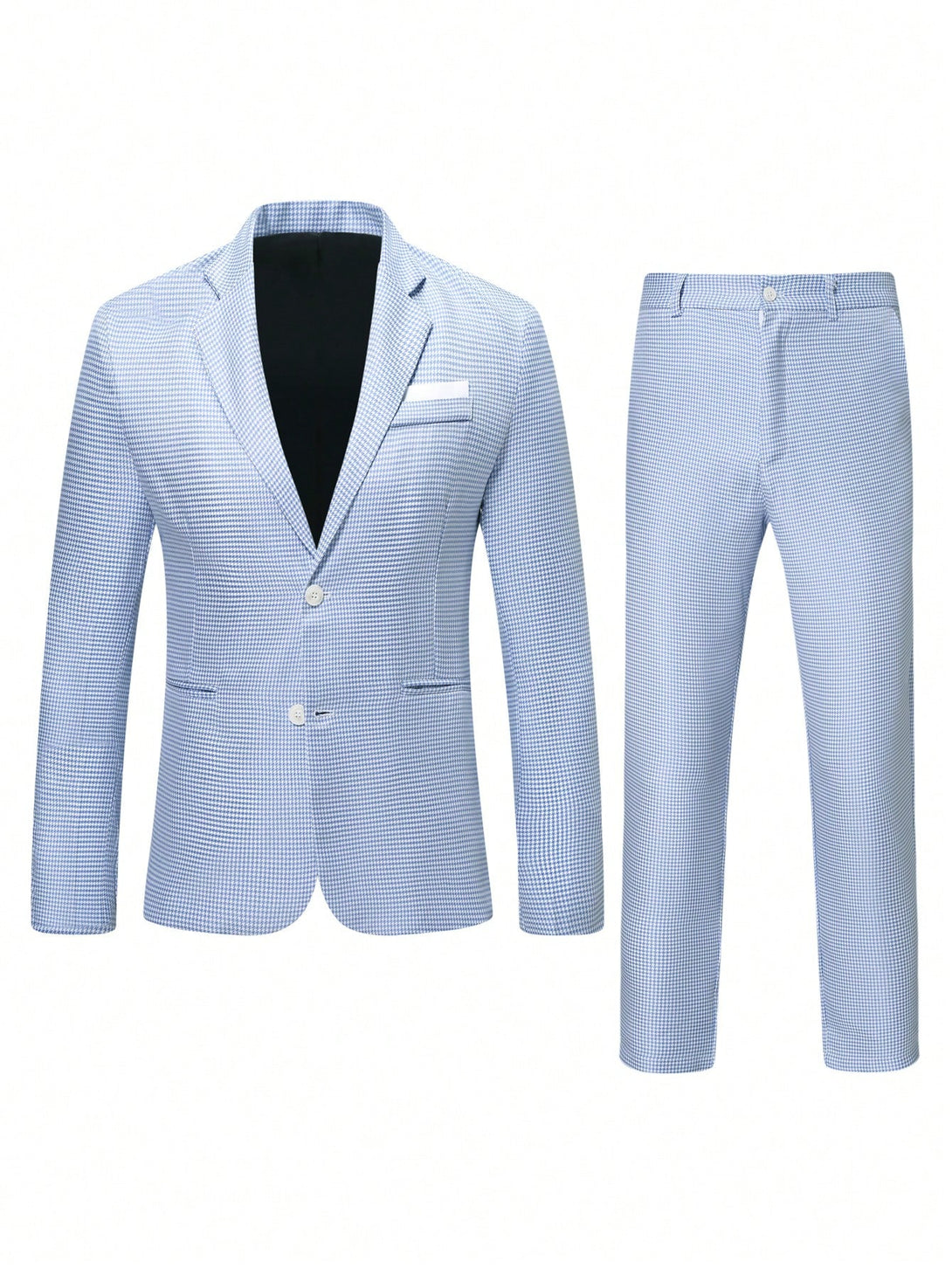 Hombres, Ropa de hombre, Trajes & Piezas separadas para Hombres, Traje de hombre, 22143482, Azul y blanco