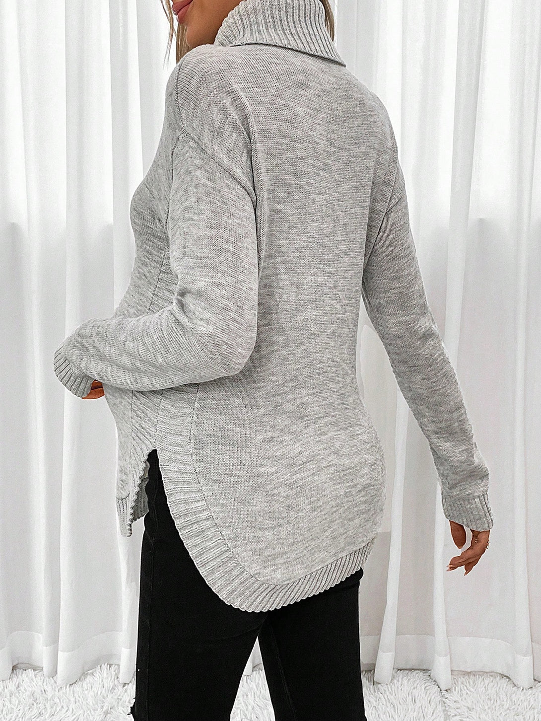 Ropa de Mujer, Ropa Premamá, Suéteres premamá, PARENT-CHILD LOOKBOOK, Gris Claro