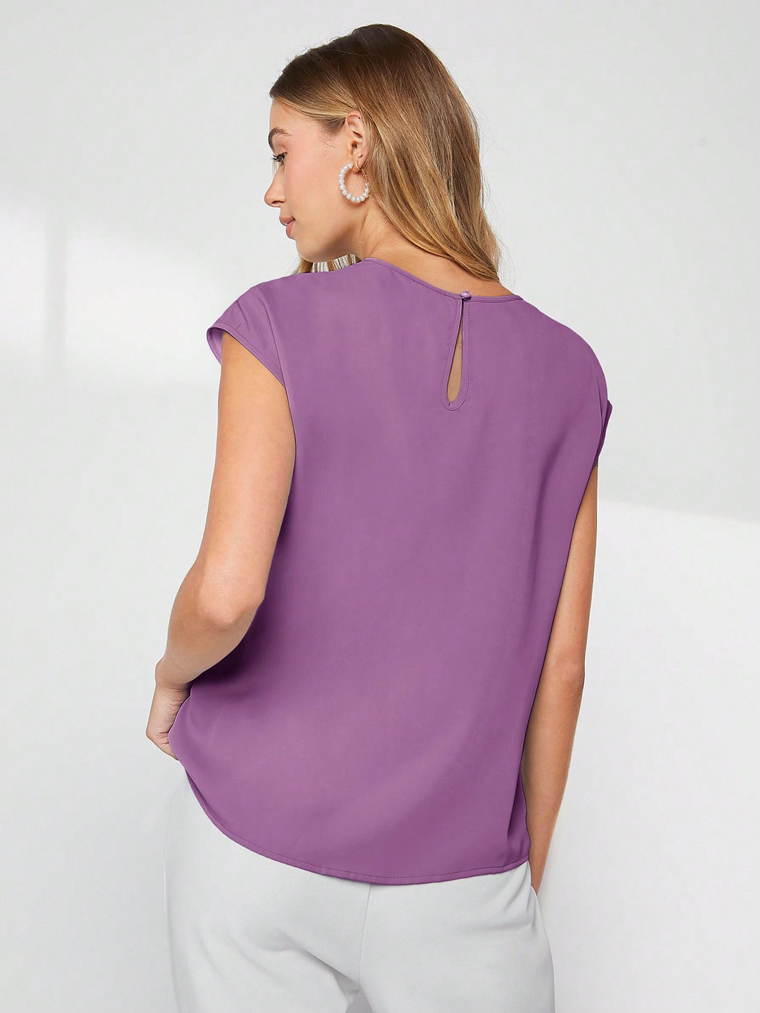 Ropa de Mujer, Ropa de Mujer, Tops & Blusas & Camisetas de Mujer, Blusas de Mujer, Morado