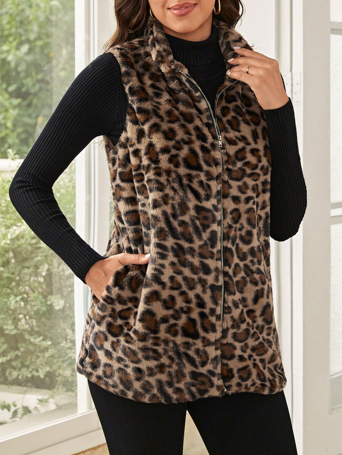 Ropa de Mujer, Ropa de Exterior para Mujer, Abrigos de Pieles Similares para Mujer, 21037070, Multicolor
