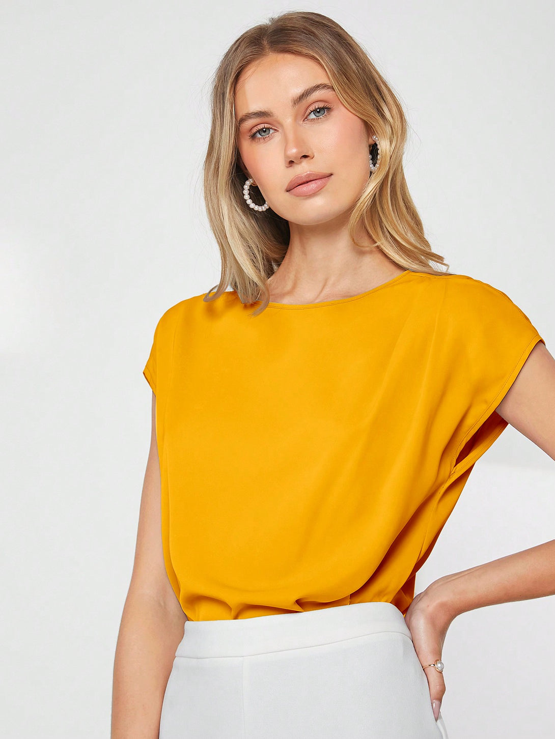 Ropa de Mujer, Ropa de Mujer, Tops & Blusas & Camisetas de Mujer, Blusas de Mujer, Amarillo