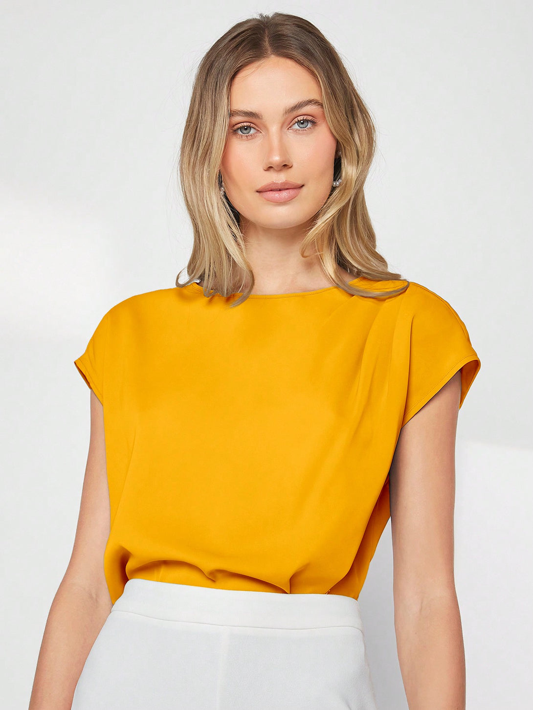 Ropa de Mujer, Ropa de Mujer, Tops & Blusas & Camisetas de Mujer, Blusas de Mujer, Amarillo