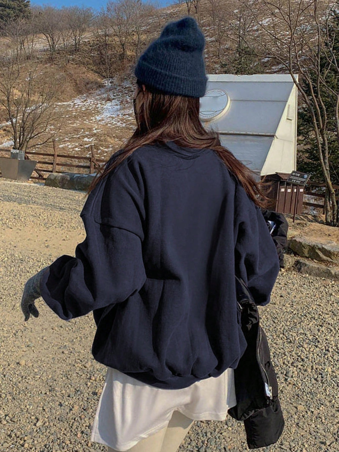 Ropa de Mujer, Ropa de Mujer, Sudaderas de Mujer, Azul Marino