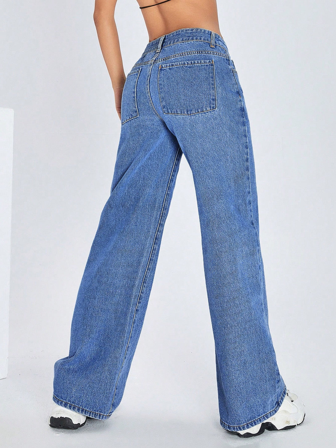 Ropa de Mujer, Ropa de Mujer, Mezclilla para mujer, Jeans para mujer, Azul lavado medio