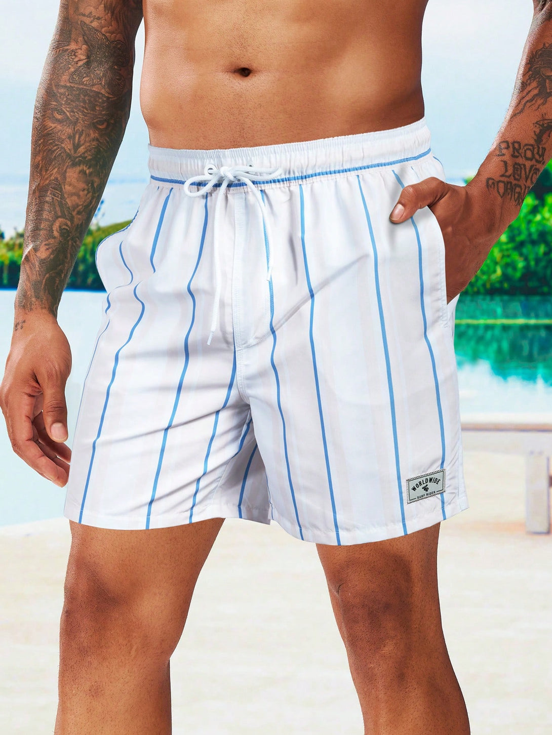 Hombres, Ropa de hombre, Bañador de hombres, Shorts de Playa para Hombre, 21484597, Multicolor