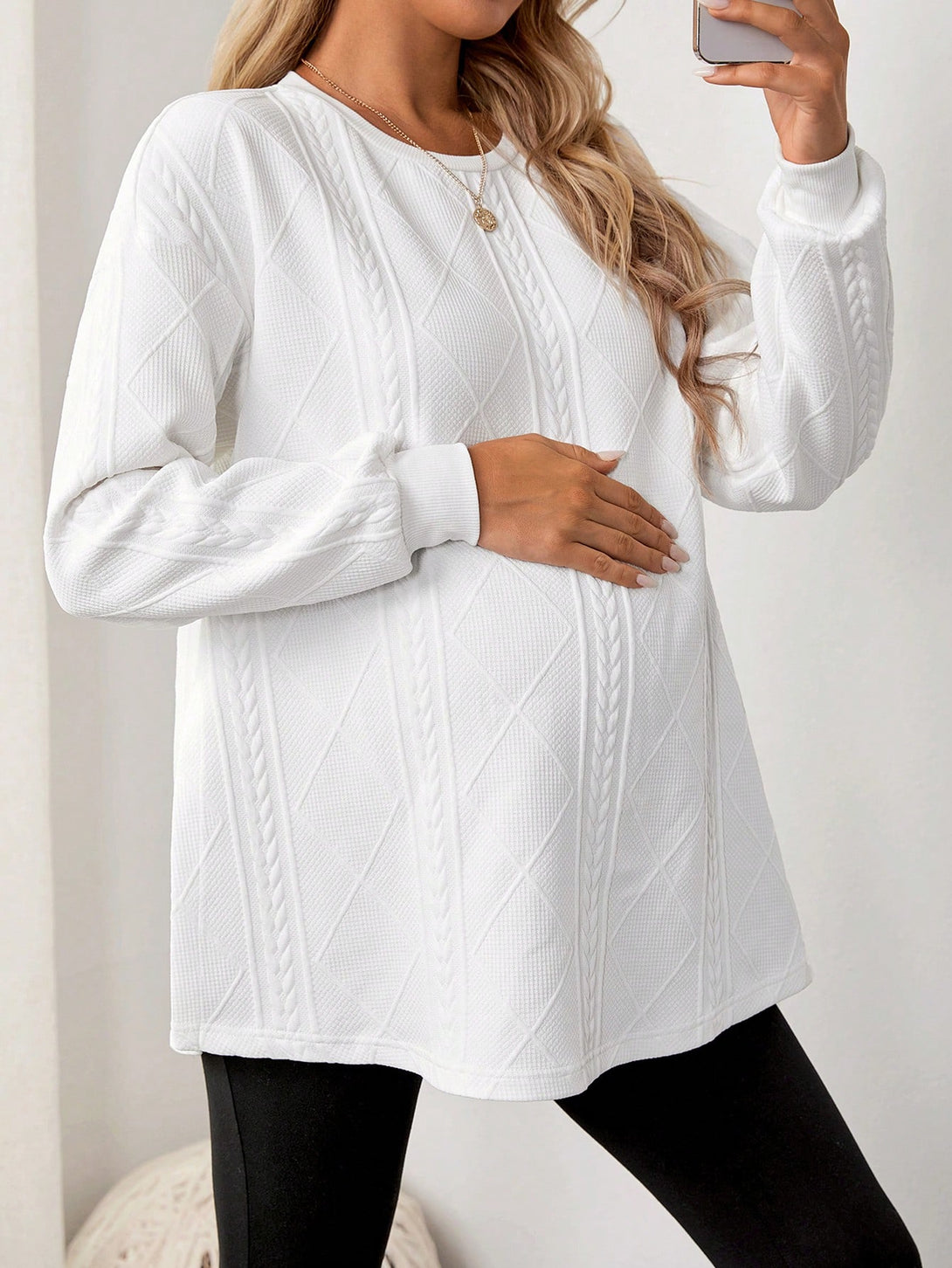 Ropa de Mujer, Ropa Premamá, Sudaderas premamá, Blanco