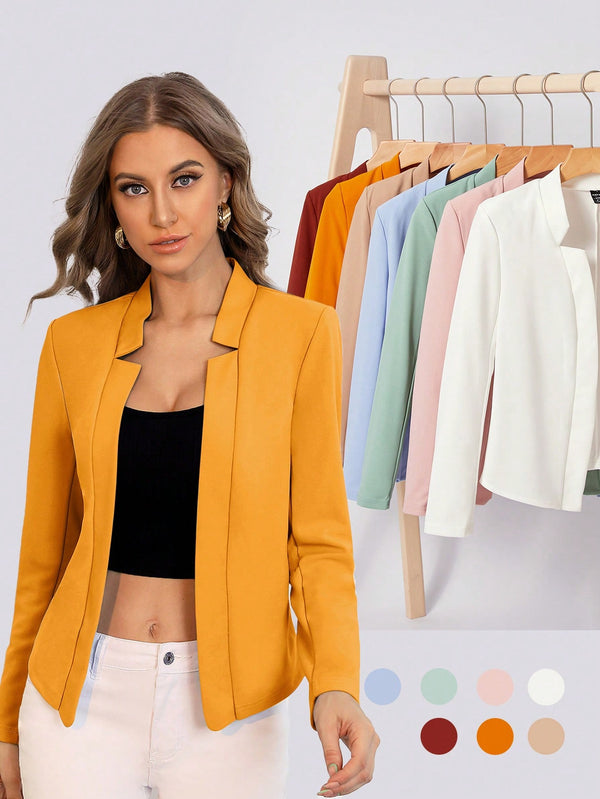 Ropa de Mujer, Ropa de Mujer, Trajes de Mujer, Blazers ligeros para mujer, Amarillo