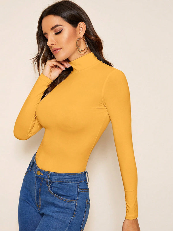 Ropa de Mujer, Ropa de Mujer, Tops & Blusas & Camisetas de Mujer, Camisetas de Mujer, Amarillo Mostaza