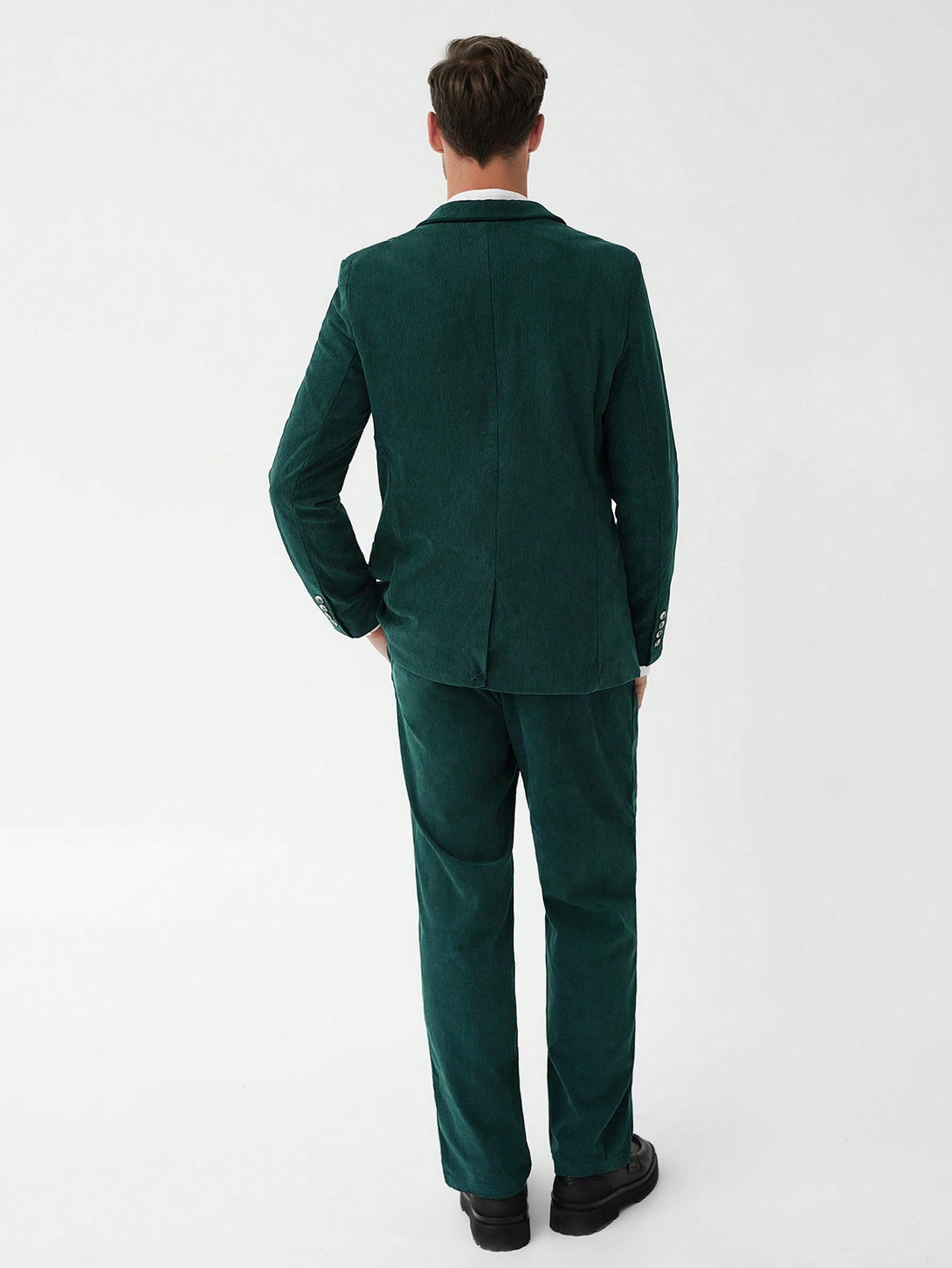 Hombres, Ropa de hombre, Trajes & Piezas separadas para Hombres, Traje de hombre, 20394590, Verde Oscuro