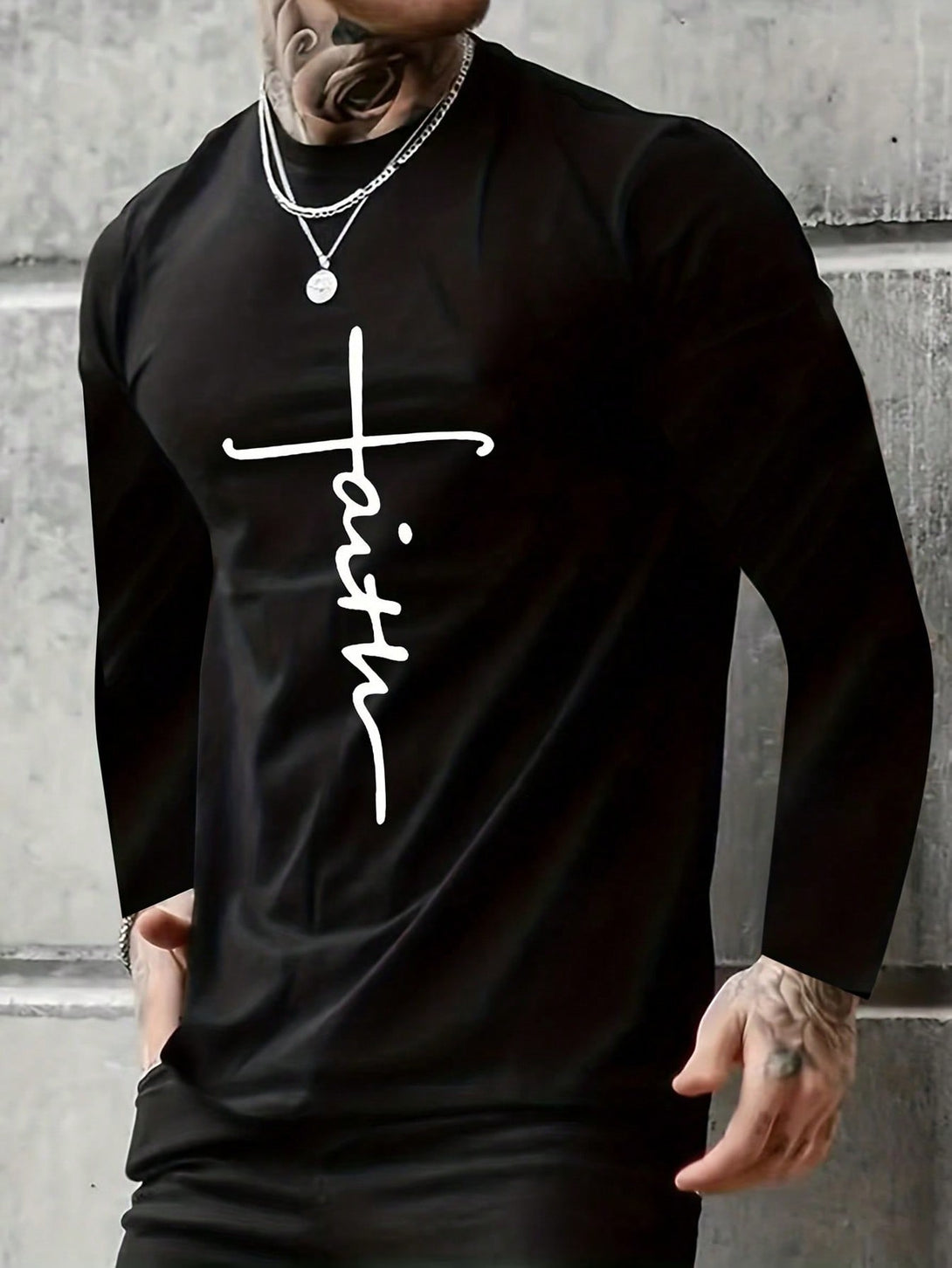 Hombres, Ropa de hombre, Tops para Hombre, Camisetas de hombre, OUTFITS LOOKBOOK, 23938493, Negro