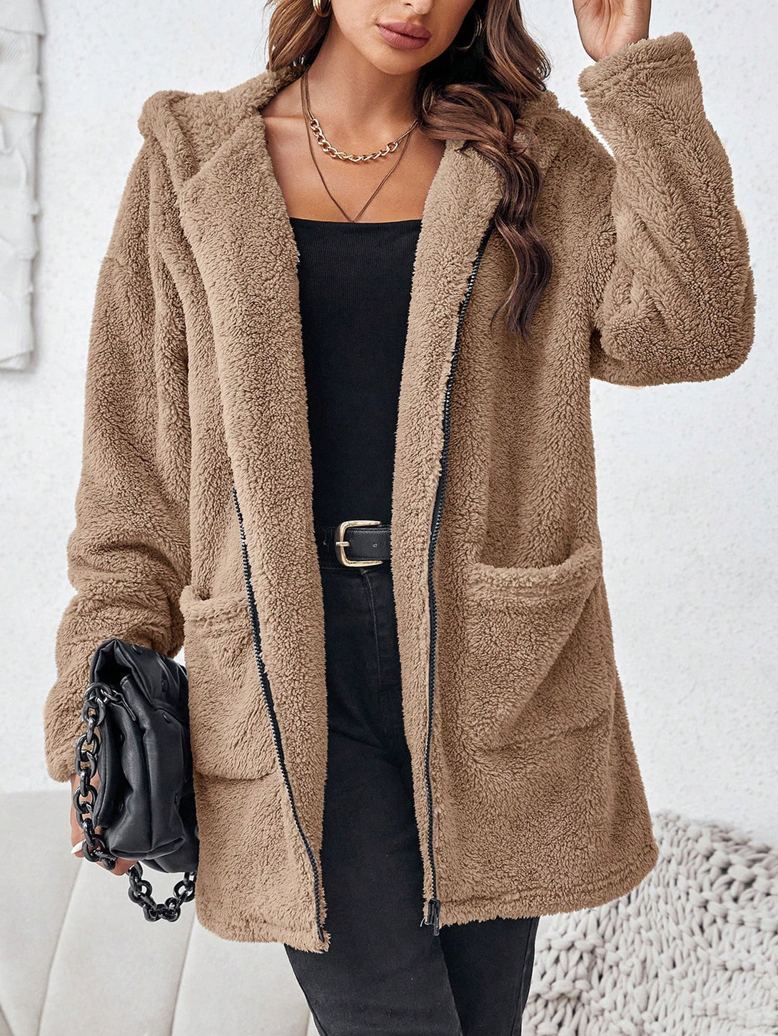 Ropa de Mujer, Ropa de Exterior para Mujer, Abrigos de Mujer, 23786472, Marrón