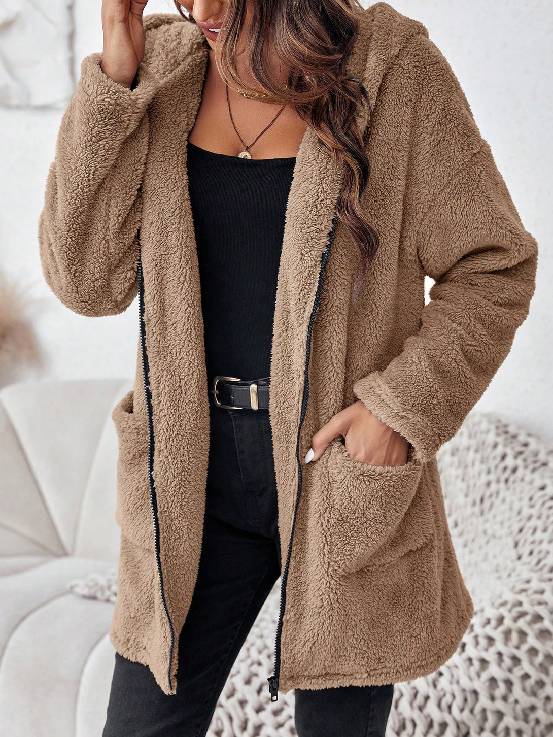 Ropa de Mujer, Ropa de Exterior para Mujer, Abrigos de Mujer, 23786472, Marrón