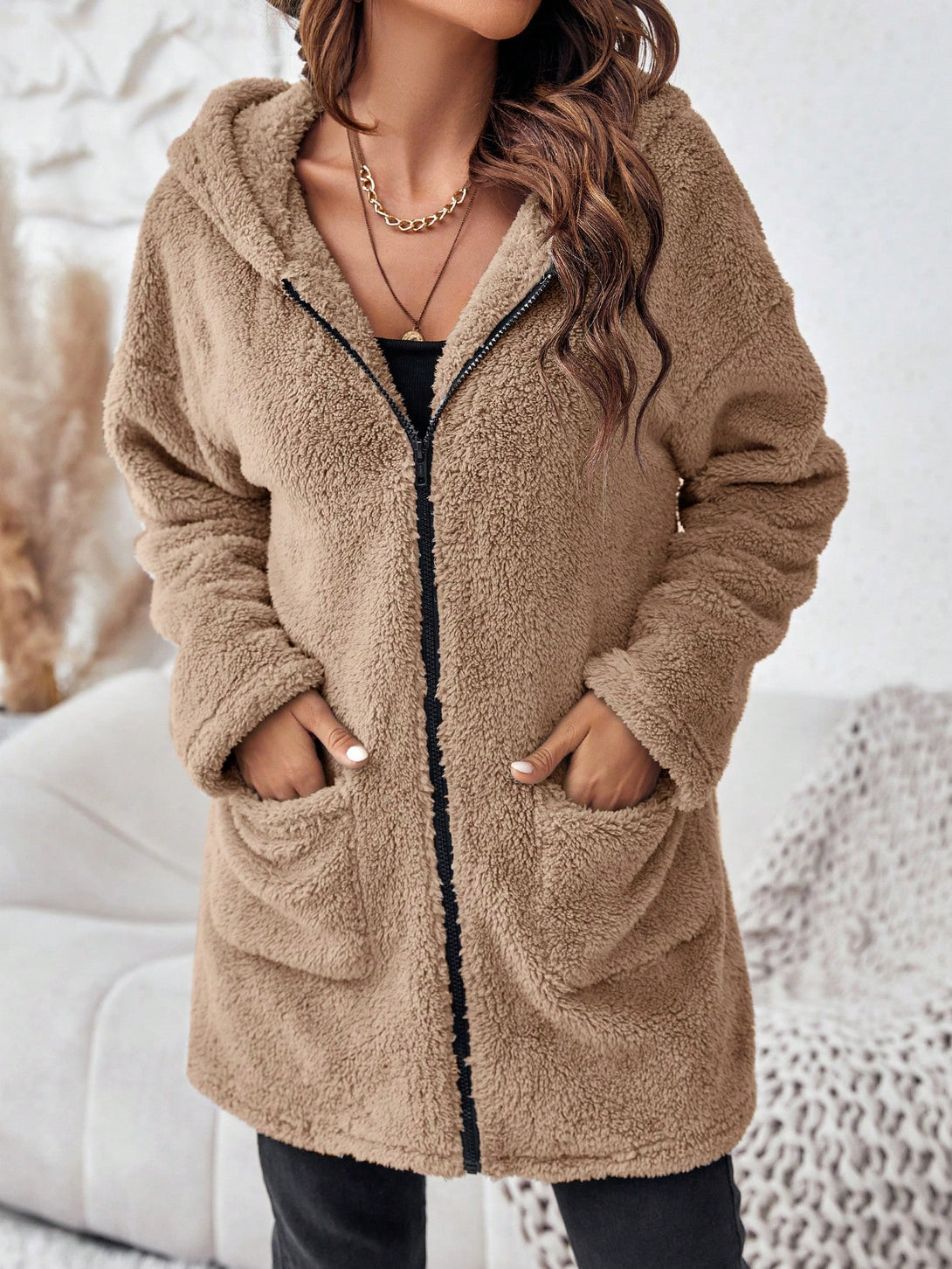 Ropa de Mujer, Ropa de Exterior para Mujer, Abrigos de Mujer, 23786472, Marrón