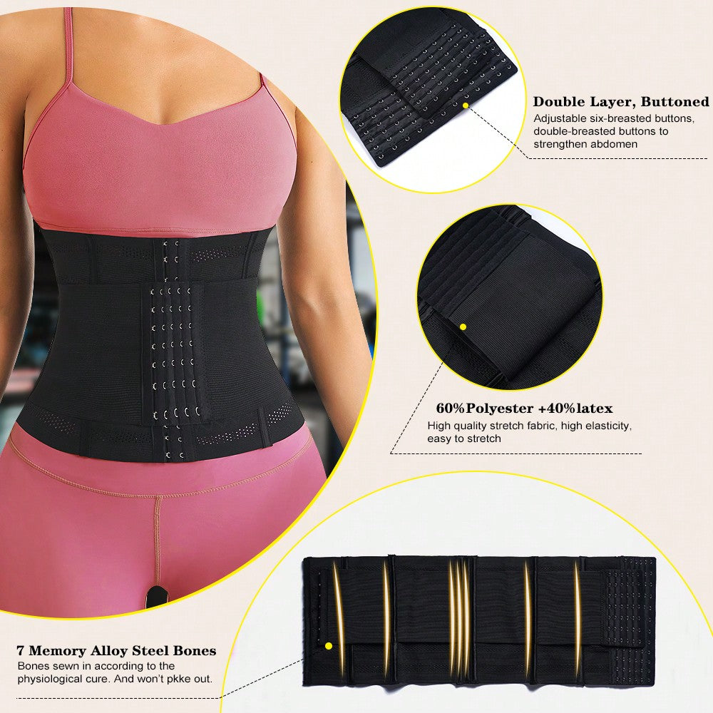 Ropa Interior y Ropa de Dormir, Shapewear para Mujer, Bandas para la Cintura de Mujer, Negro