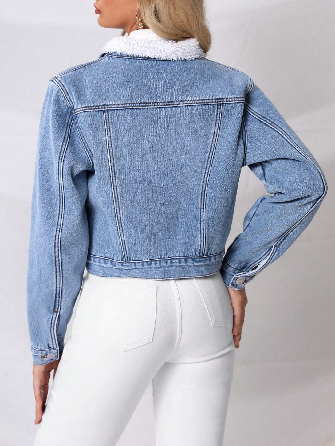 Ropa de Mujer, Mezclilla para mujer, Cazadoras & abrigos mezclilla para mujer, Colección de trajes de mujer, 23860765, Lavado ligero