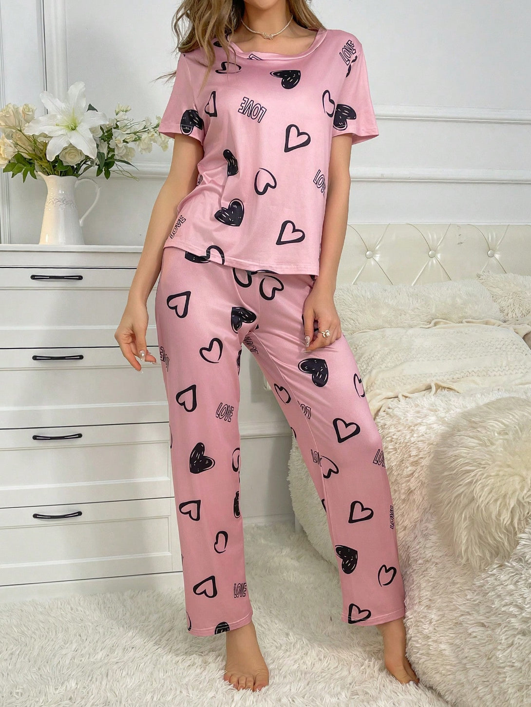 Ropa Interior y Ropa de Dormir, Pijama & Ropa de Descanso de Mujer, Ropa de Dormir para Mujeres, Sets de Pijamas de Mujer, Conjuntos a Juego, 24095888, Multicolor