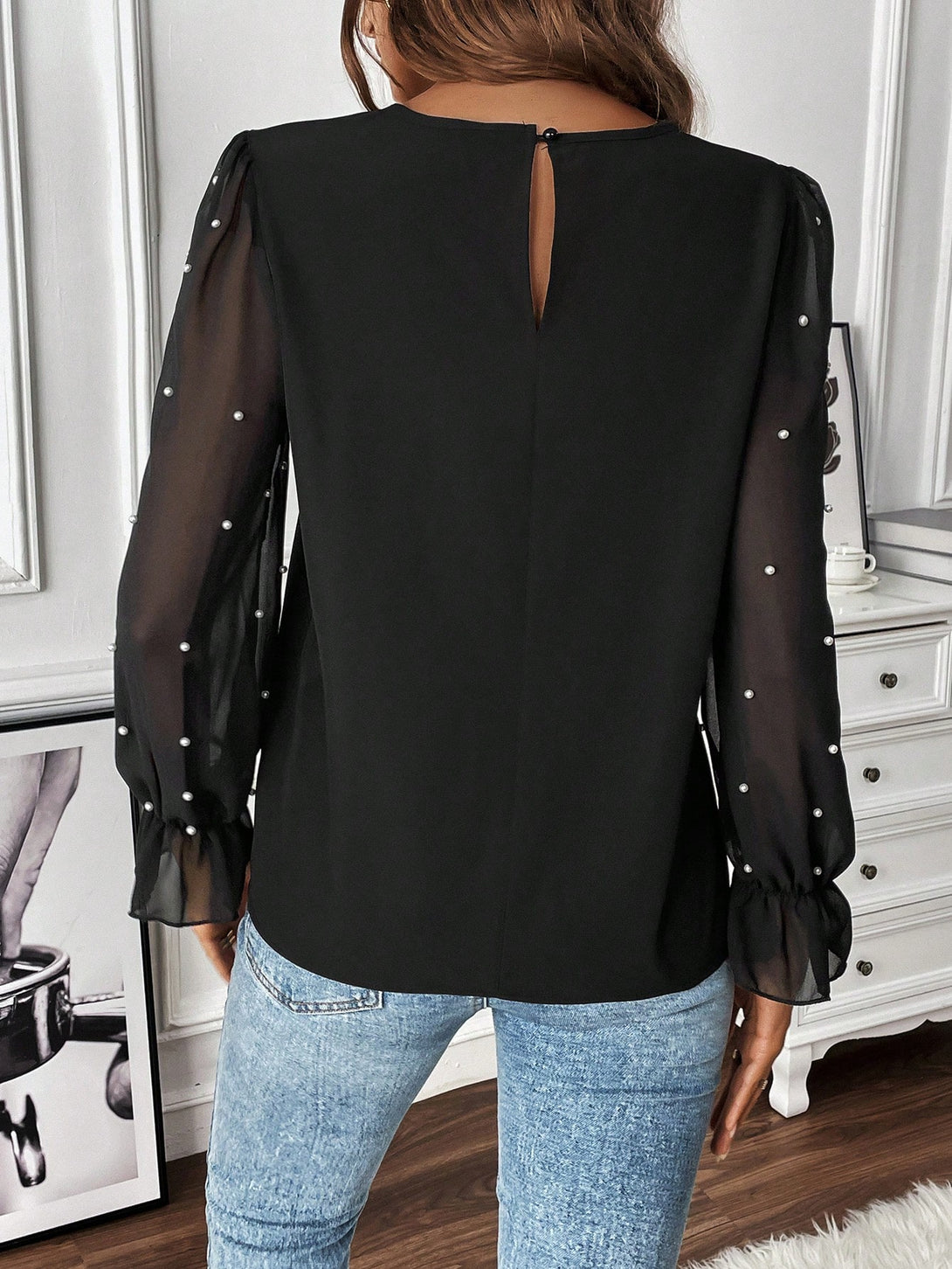 Ropa de Mujer, Tops & Blusas & Camisetas de Mujer, Blusas de Mujer, 24096621, Negro
