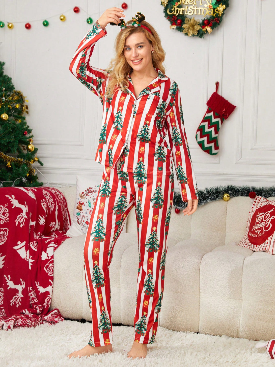 Ropa Interior y Ropa de Dormir, Pijama & Ropa de Descanso de Mujer, Ropa de Dormir para Mujeres, Sets de Pijamas de Mujer, Conjuntos a Juego, 41766533, Multicolor